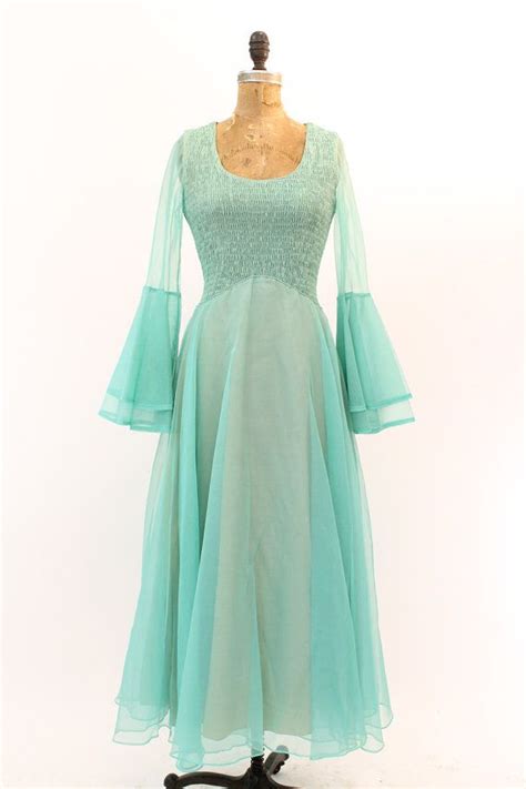 S Jack Bryan Aquamarine Maxi Dress