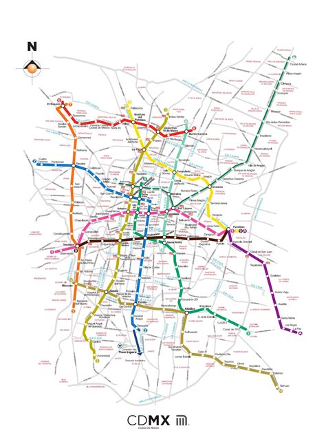 Mapa Red Metro Cdmx 1