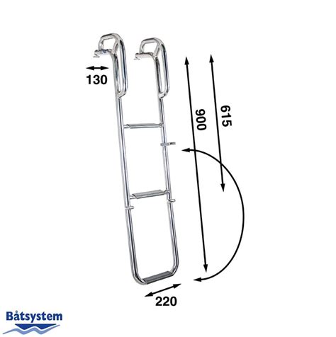 Stainless Steel 3 Step Hook Ladder Cquip