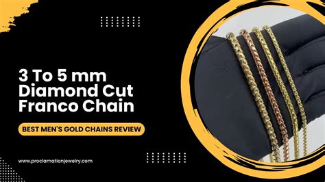 To Mm Diamond Cut Franco Chain Best Men S Gold Chains Review