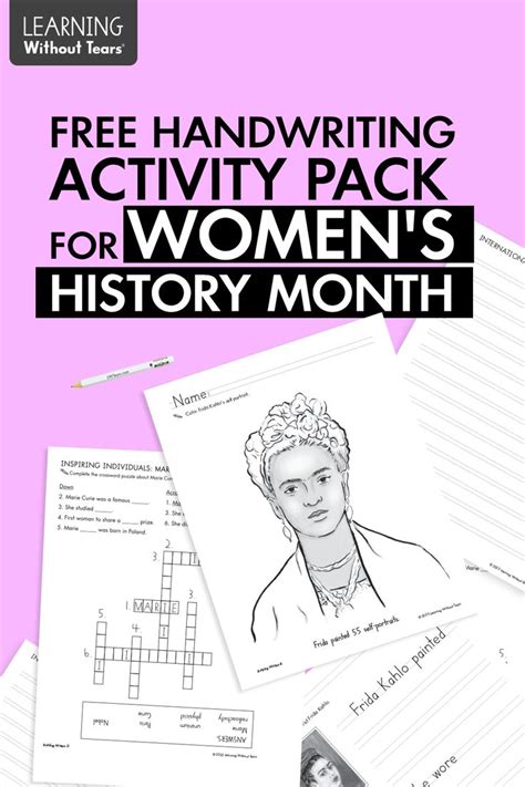 Free Womens History Month Activity Pack In 2023 Women History Month Activities Womens