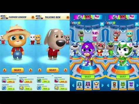 Talking Tom Hero Dash Vs Talking Tom Gold Run Farmer Ginger Vs Ben Vs