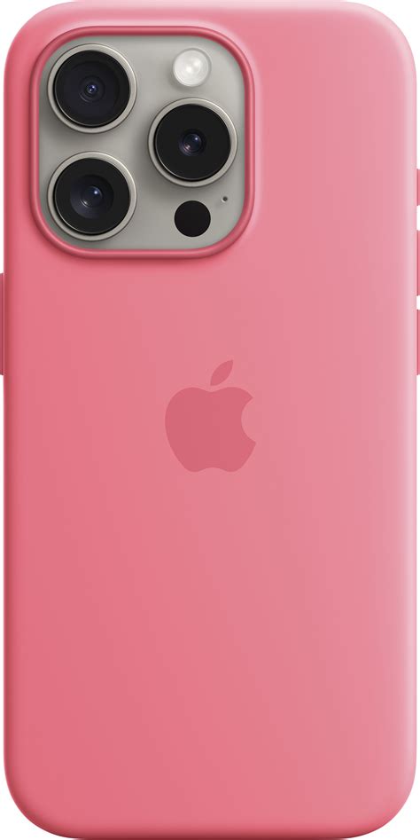 Best Buy: Apple iPhone 15 Pro Silicone Case with MagSafe Pink MWNJ3ZM/A