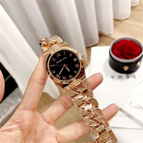 [ฟรีกล่อง] ของแท้ Michael Kors นาฬิกาข้อมือ สายสแตนเลส กันน้ํา หรูหรา