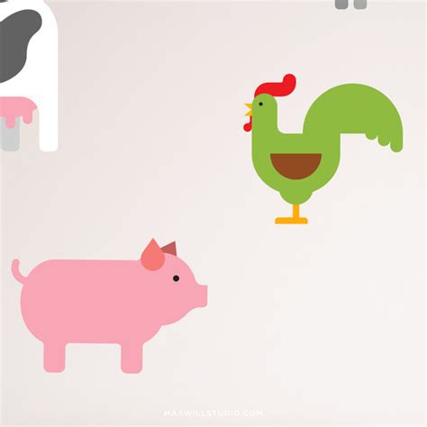 Farm Animal Wall Decals – Maxwill Studio