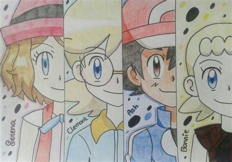 Ash Serena Clemont And Bonnie Its Not My Best Work Xd Pokemon Characters Pokemon Bonnie