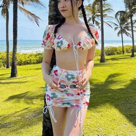 Beach Bikini Pieces Drawstring Female Discreet Female Swimwear HATI