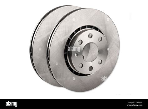 Car Brake Disc On White Background Stock Photo Alamy