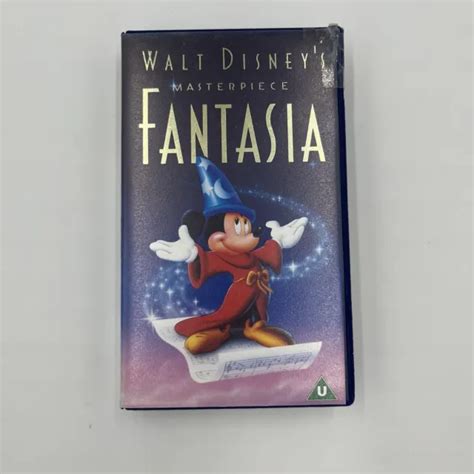 FANTASIA VHS WALT Disney Masterpiece PAL VHS Video Tape Cassette 6 99