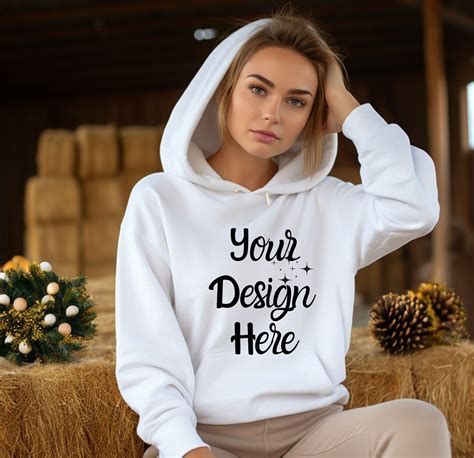 Gildan 18500 Mockup Hoodie Mockup Crewneck Mockup Gildan Etsy