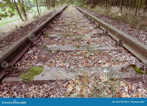 Unused Old Railway Tracks Stock Photo Image Of Railroad