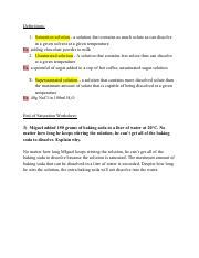 Understanding Saturation Solutions: Definitions, Examples, and | Course ...