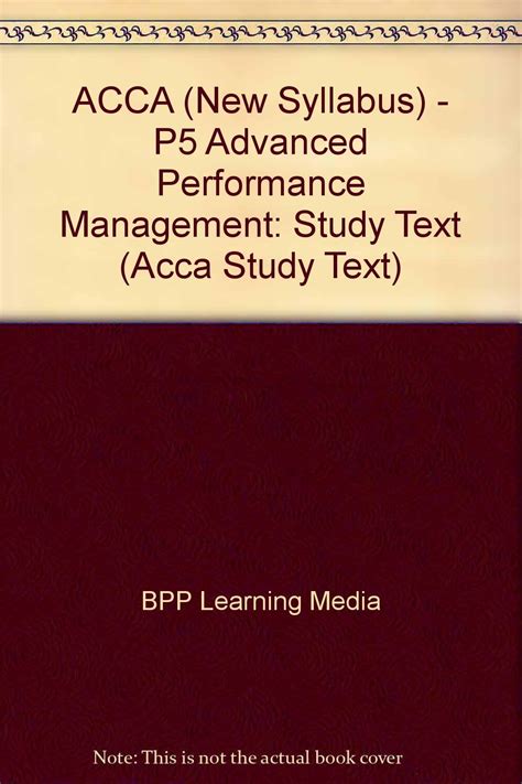 Amazon Acca New Syllabus P Advanced Performance Management