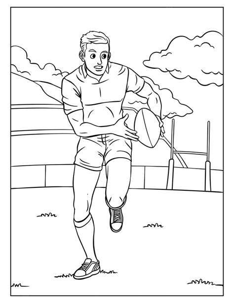 Coloriage Rugby Coloriage Rugby Coloriages Sports Images And The Best