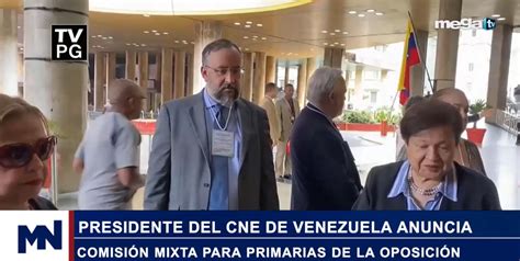 Presidente del CNE de Venezuela anuncia comisión mixta para primarias