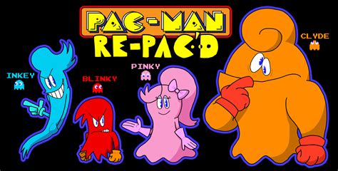 Pac Man Ghost Redesigns By Bubbabear2006 On Newgrounds