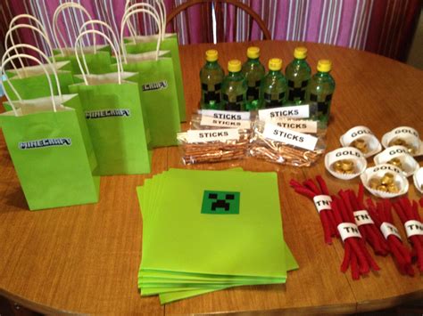 Minecraft Birthday Minecraft Birthday Supplies Minecraft Birthday Party 9th Birthday Parties