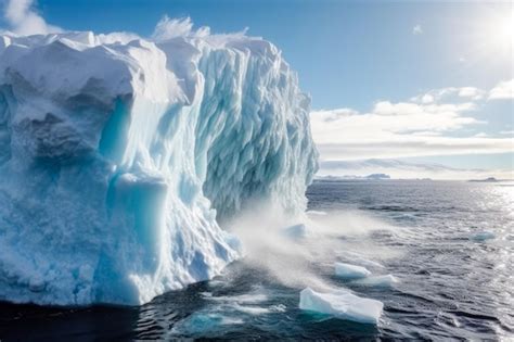 Premium AI Image | Melting Iceberg as a Visual Reminder of Climate ...