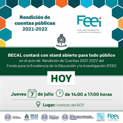 BECAL cuenta con un stand abierto para brindar información en el acto