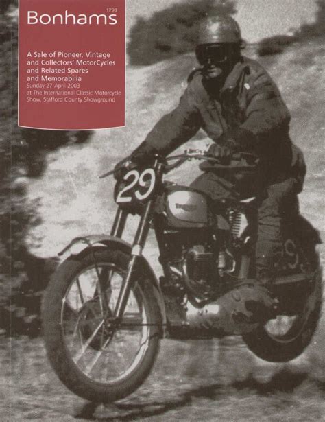 A Sale Of Pioneer Vintage And Collectors Motorcycles And Related