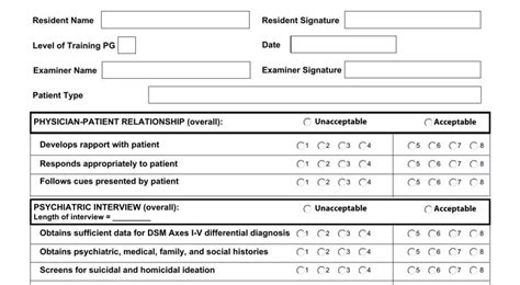 Clinical Skills Evaluation Psychiatry Pdf Form Formspal