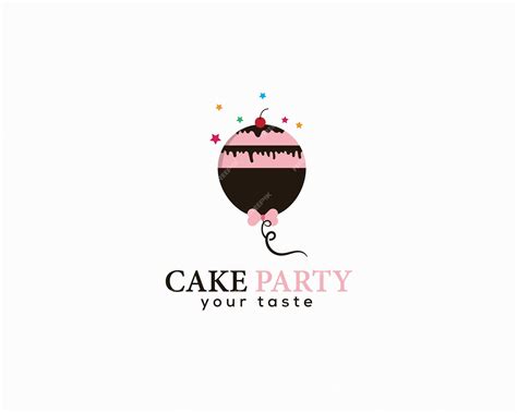 Premium Vector | Cake party logo template vector icon illustration ...