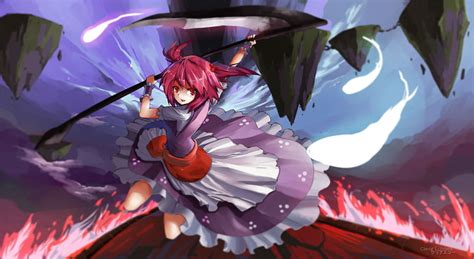 Hd Wallpaper Touhou Onozuka Komachi Sekibanki Hecatia Lapislazuli