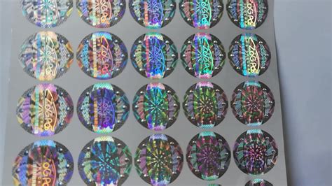 High Quality D D Holographic Genuine Sticker With Anti Counterfeit