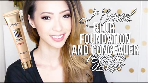 New Loréal Visible Lift Blur Foundation And Blur Concealer Review And Demo Youtube