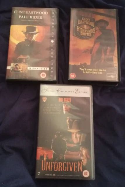 CLINT EASTWOOD VHS Triple Bill High Plains Drifter Pale Rider