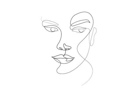 Single Line Female Drawing Linear Art Graphic By Subujayd · Creative