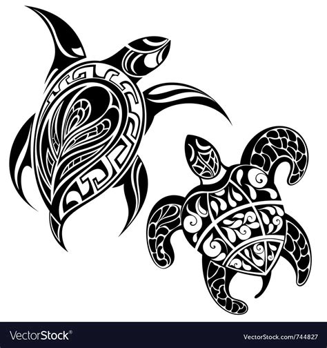 Sea Turtle Silhouette Vector