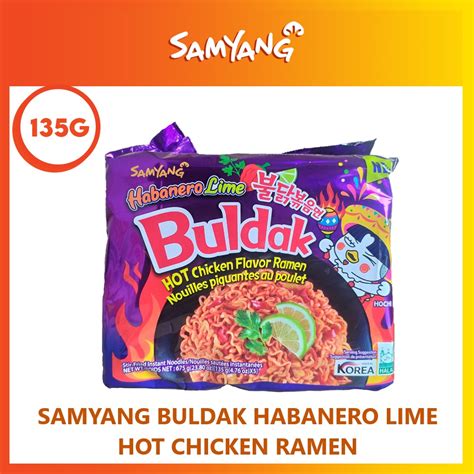 Samyang Buldak Habanero Lime Hot Chicken Ramen 135g Multipack Shopee