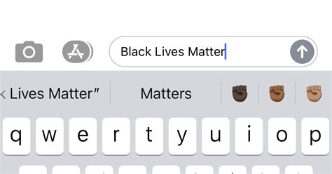 The Ios Keyboard Now Shows The Black Fist Emoji After You Type ‘black