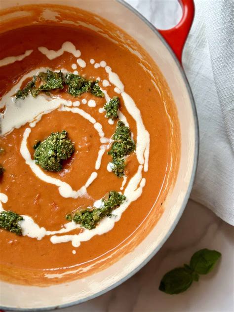 Vegan Creamy Tomato Soup Raquels Plate