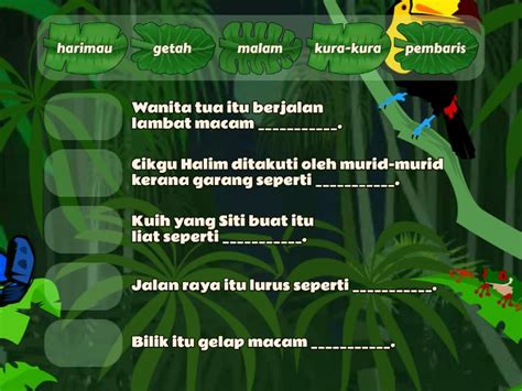 Bandingan Semacam Isi Tempat Tempat Kosong Dengan Jawapan Yang Betul