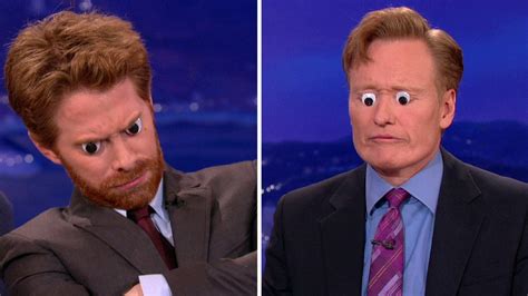 Seth Green Shows Conan Obrien How To Have Fun With Googly Eyes