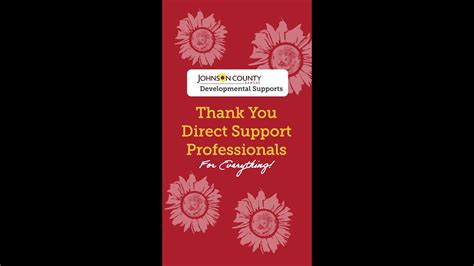 Thank You Direct Support Professionals National Dsp Recognition Week Youtube