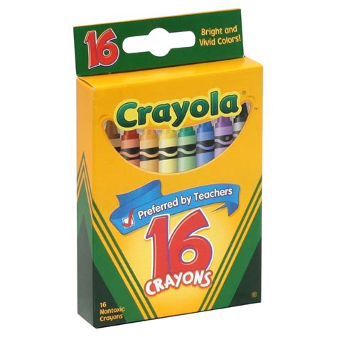 Upc 071662000165 Crayola Crayons 16 Crayons Binney And Smith Inc