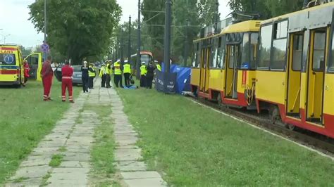 Miertelny Wypadek W Warszawie Tramwaj Przyci Nog I Poci Gn Dziecko