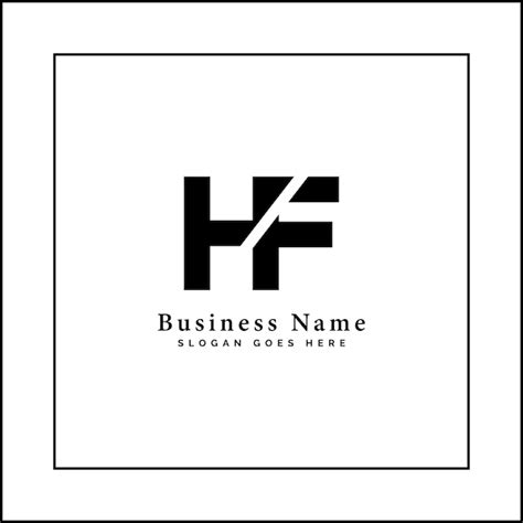 Premium Vector Hf Minimal Vector Logo Simple Business Logo For