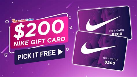 Free Nike Gift Card Getfreebiestoday