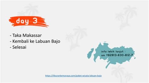 Itinerary Paket Wisata Labuan Bajo Ppt