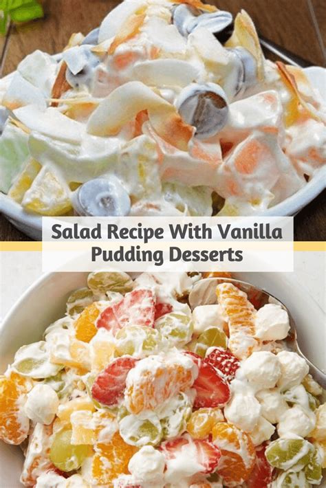 Fruit Salad Recipe With Vanilla Pudding Desserts