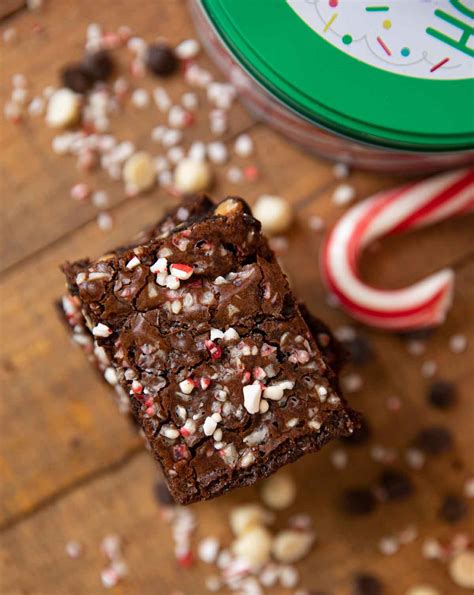 Easy Candy Cane Brownies Recipe From Scratch Dinner Then Dessert