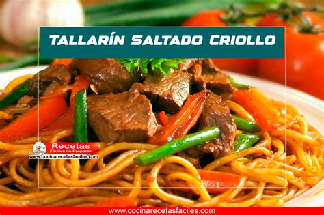 Tallarín Saltado Criollo Receta Peruana Fácil y Deliciosa