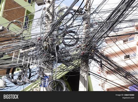 Messy Wires Attached Image And Photo Free Trial Bigstock