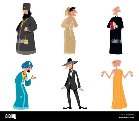 Vector Illustration Of A Six Religious Figures Stock Vector Image And Art