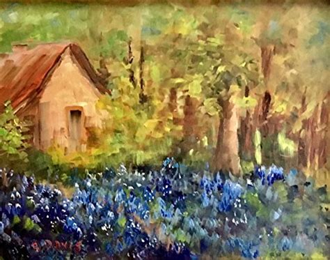 Painting: Texas Bluebonnets - The Zedign House - Store