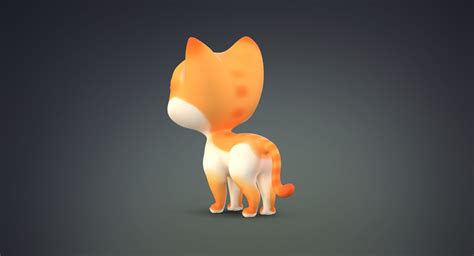 Набор щенков мультяшной кошки 3D Модель $139 - .max .fbx .obj - Free3D